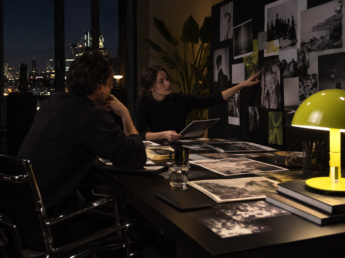 A strategy workshop with cultural references